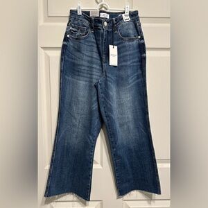 NWT - Judy Blue Jeans, High Waist Wide Leg Crop - Size 9/29